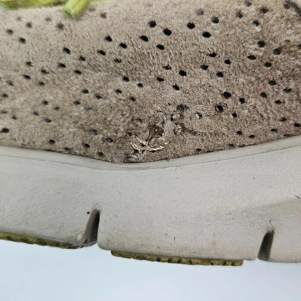 Dansko Elise Tan Perforated Suede Sneaker Walking Shoe EU 38/US 7.5-8
